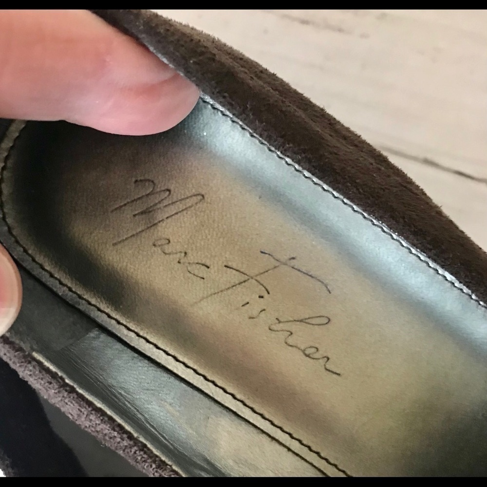 Marc Fisher Suede Buckle Wedges - Picture 9 of 11